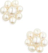 Kiara by Ki-Ele Sarah Pearl Cluster Stud Earrings