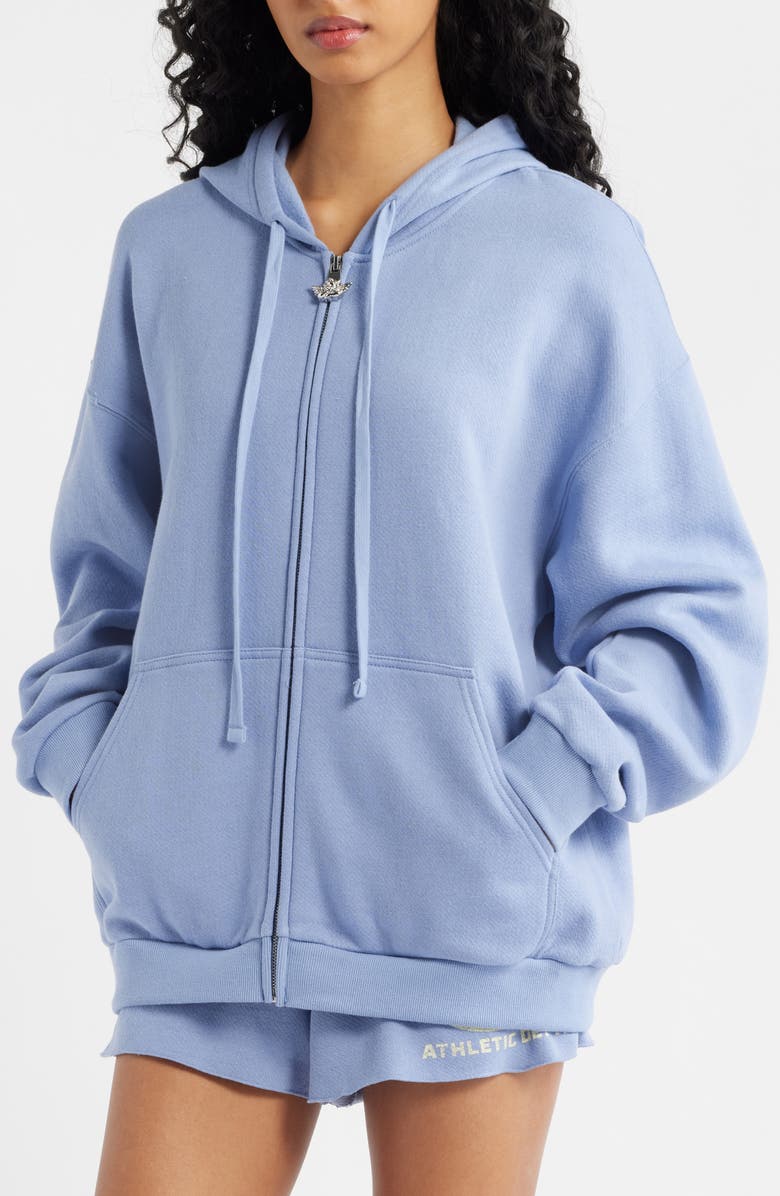 BOYS LIE Athletic Dept V3 Zip-Up Hoodie, Alternate, color, Blue