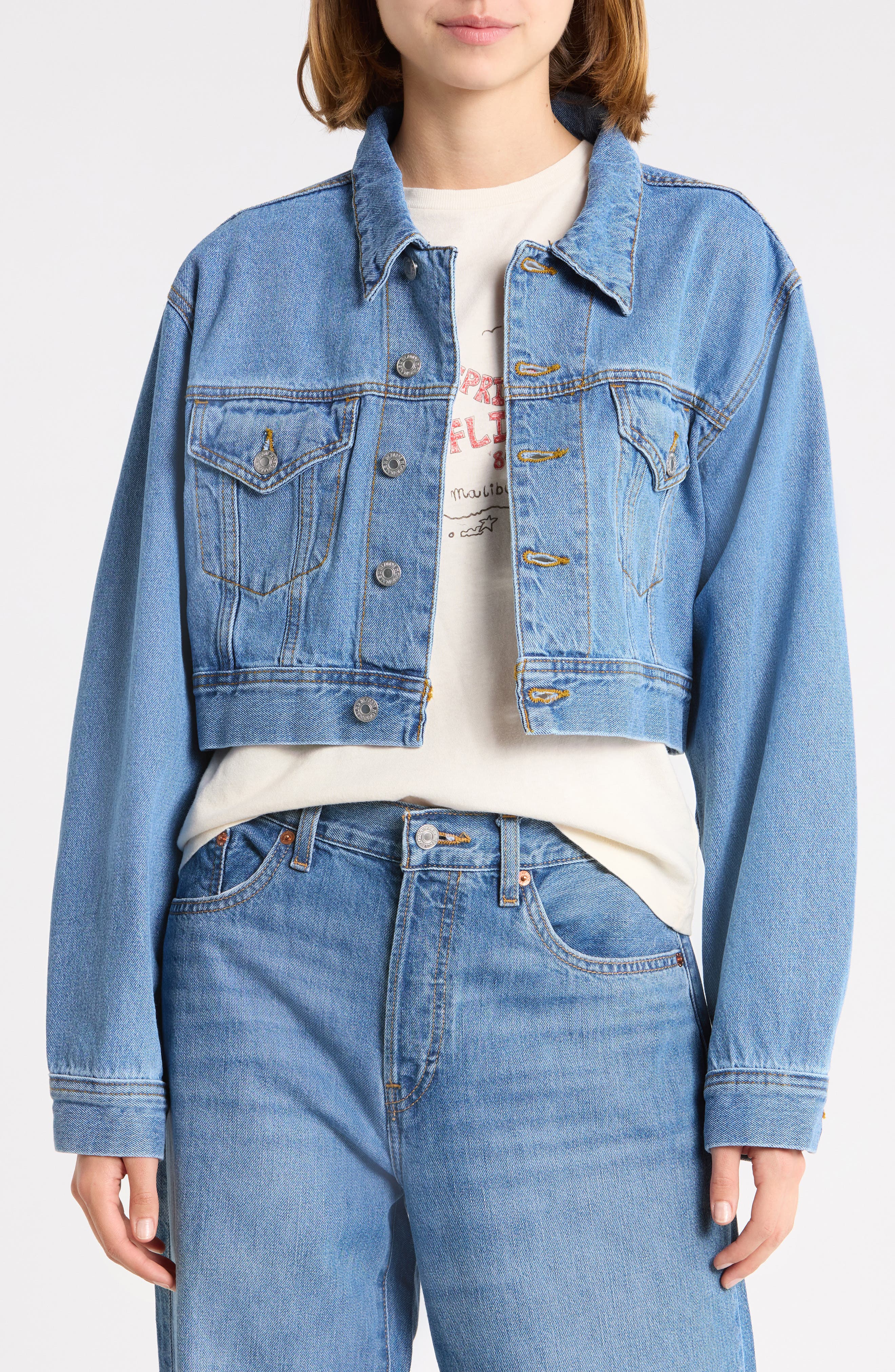 Cropped Denim Jacket