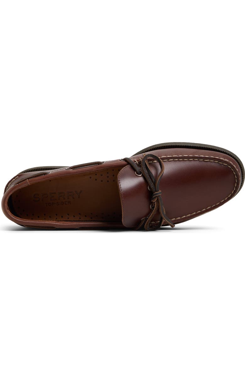 Sperry Authentic Original<sup>™</sup> 1-Eye Boat Shoe, Alternate, color, Medium Brown