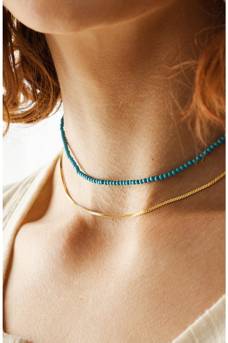 Satellite Chain Necklace, Alternate, color, GOLD