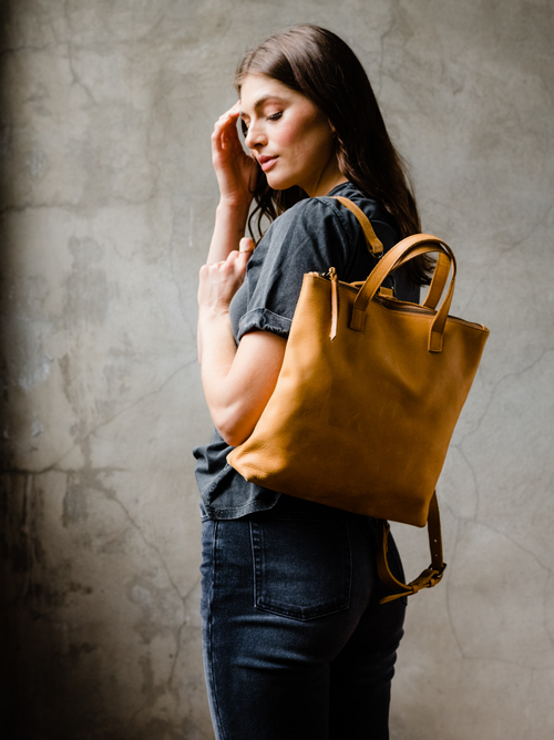 Able Abera Backpack In Cognac