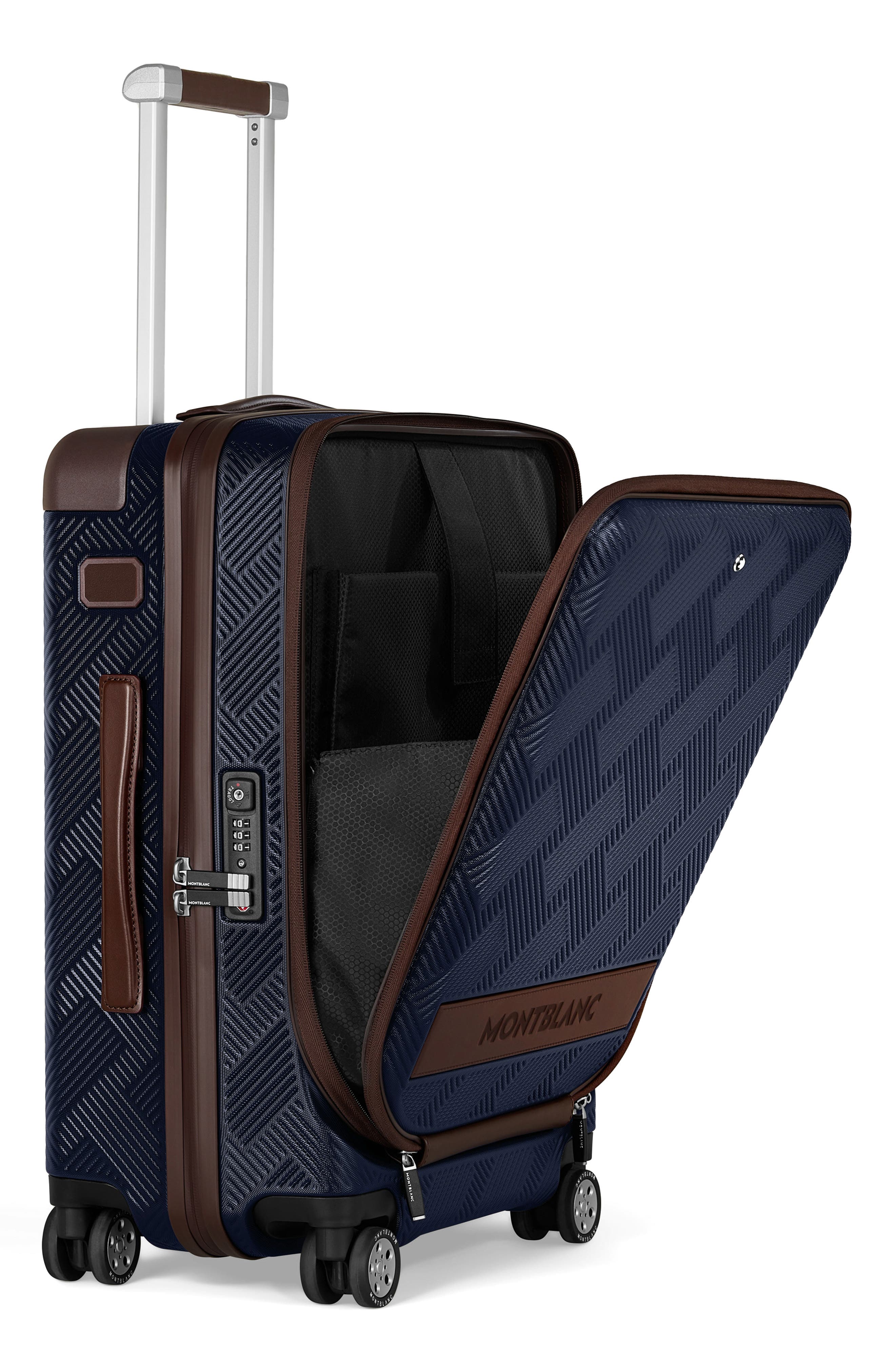 Montblanc MY4810 Extreme 3.0 Cabin Pocket Trolley, Alternate, color, Grey/ Brown