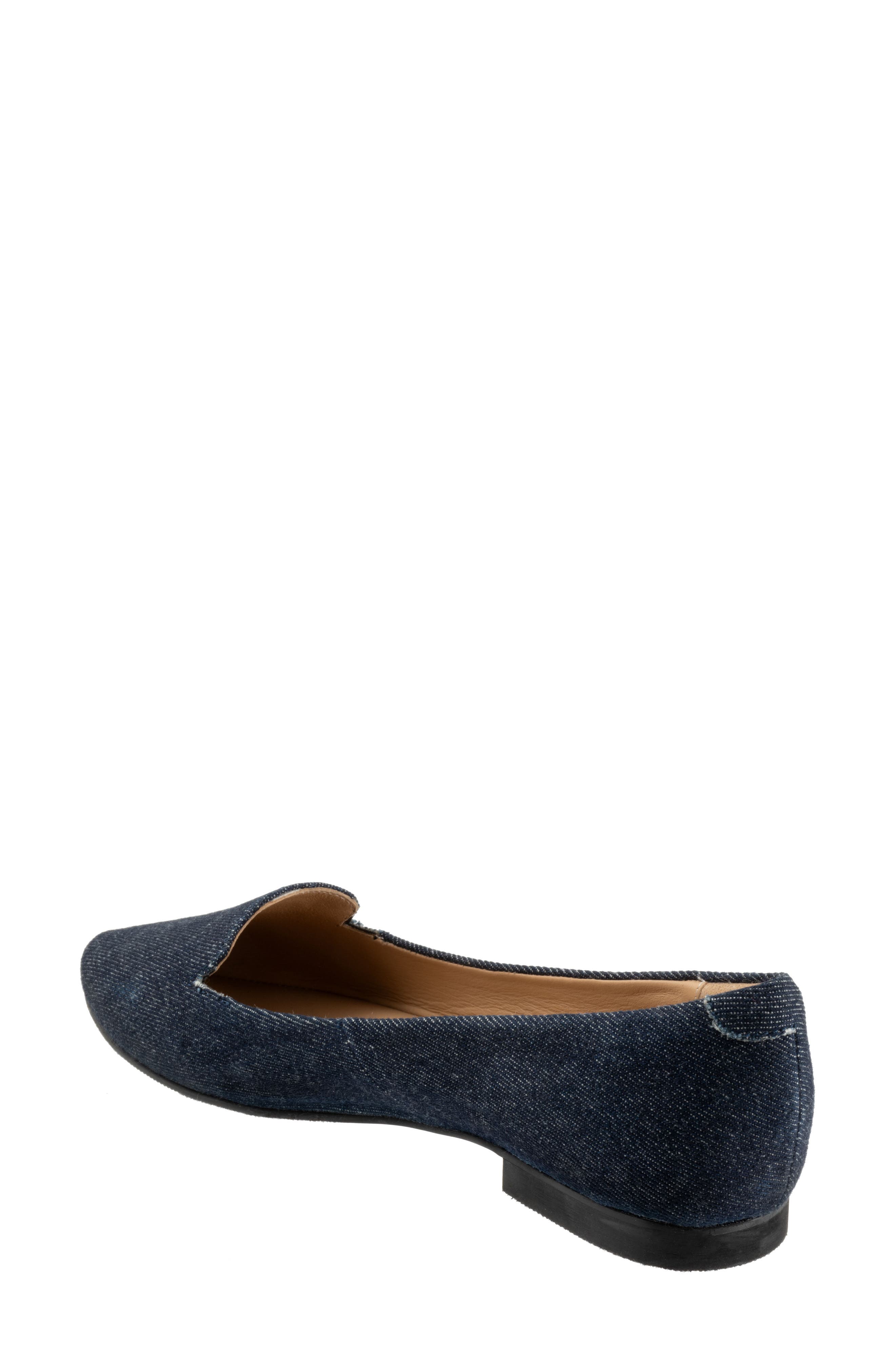Harlowe Pointed Toe Loafer, Alternate, color, BLUE JEAN