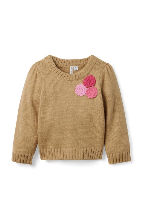 Floral Applique Sweater (Little Kid & Big Kid)