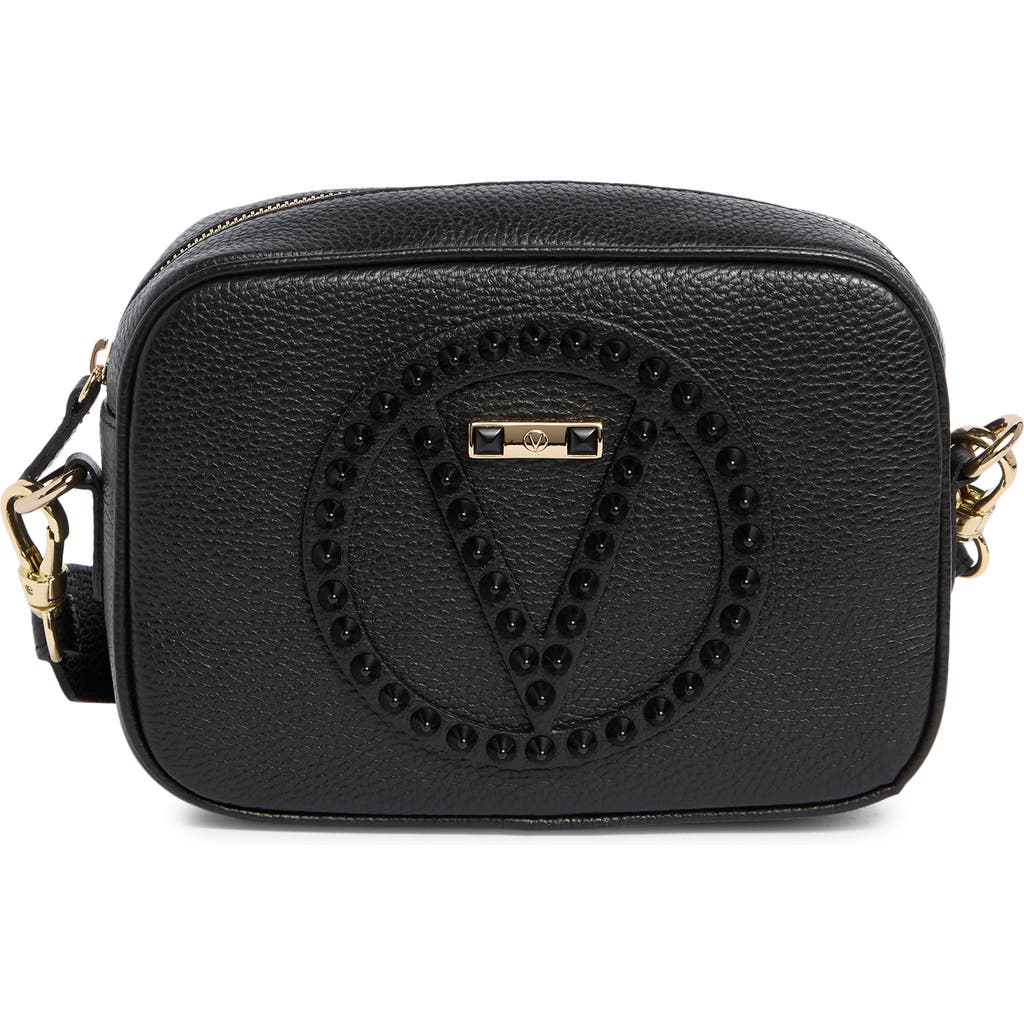 Valentino By Mario Valentino Mia Rockstud Leather Camera Bag In Black