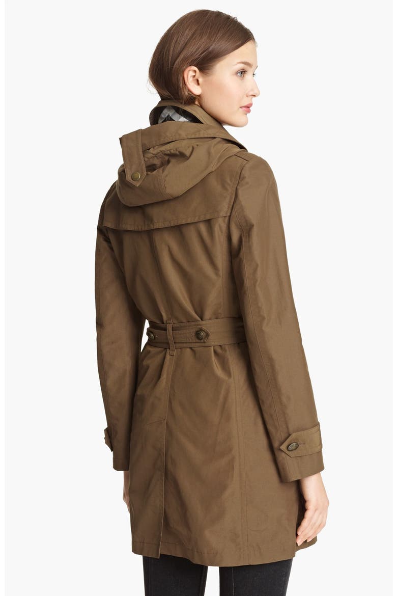 'Balmoral' Trench Coat, Alternate, color, DARK FLAX