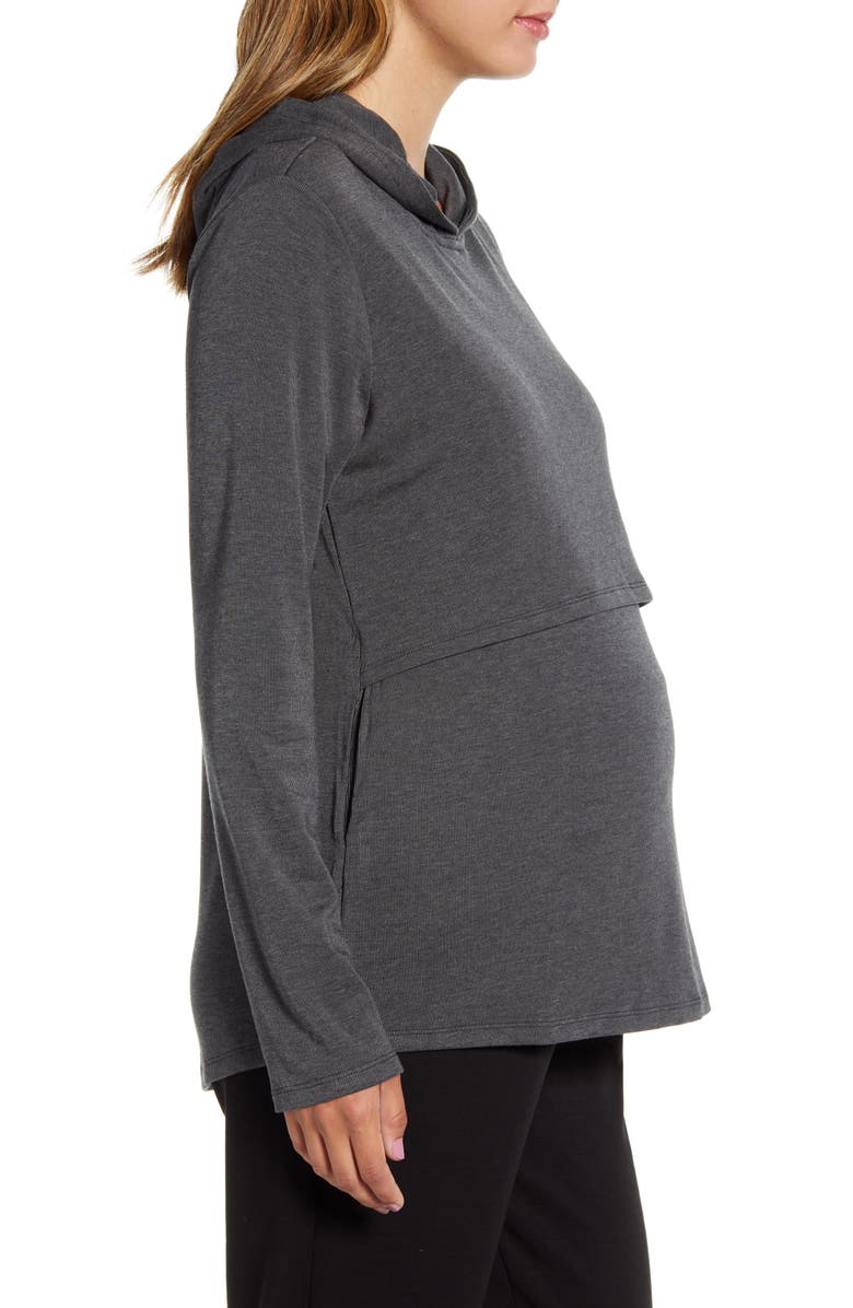 Angel Maternity Maternity/Nursing Hoodie, Alternate, color, 