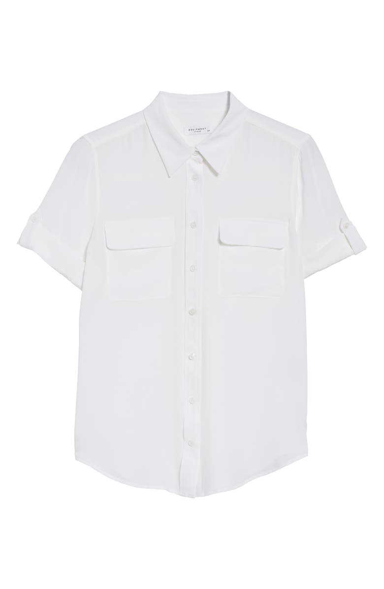 Equipment Slim Signature Short Sleeve Silk Shirt, Alternate, color,