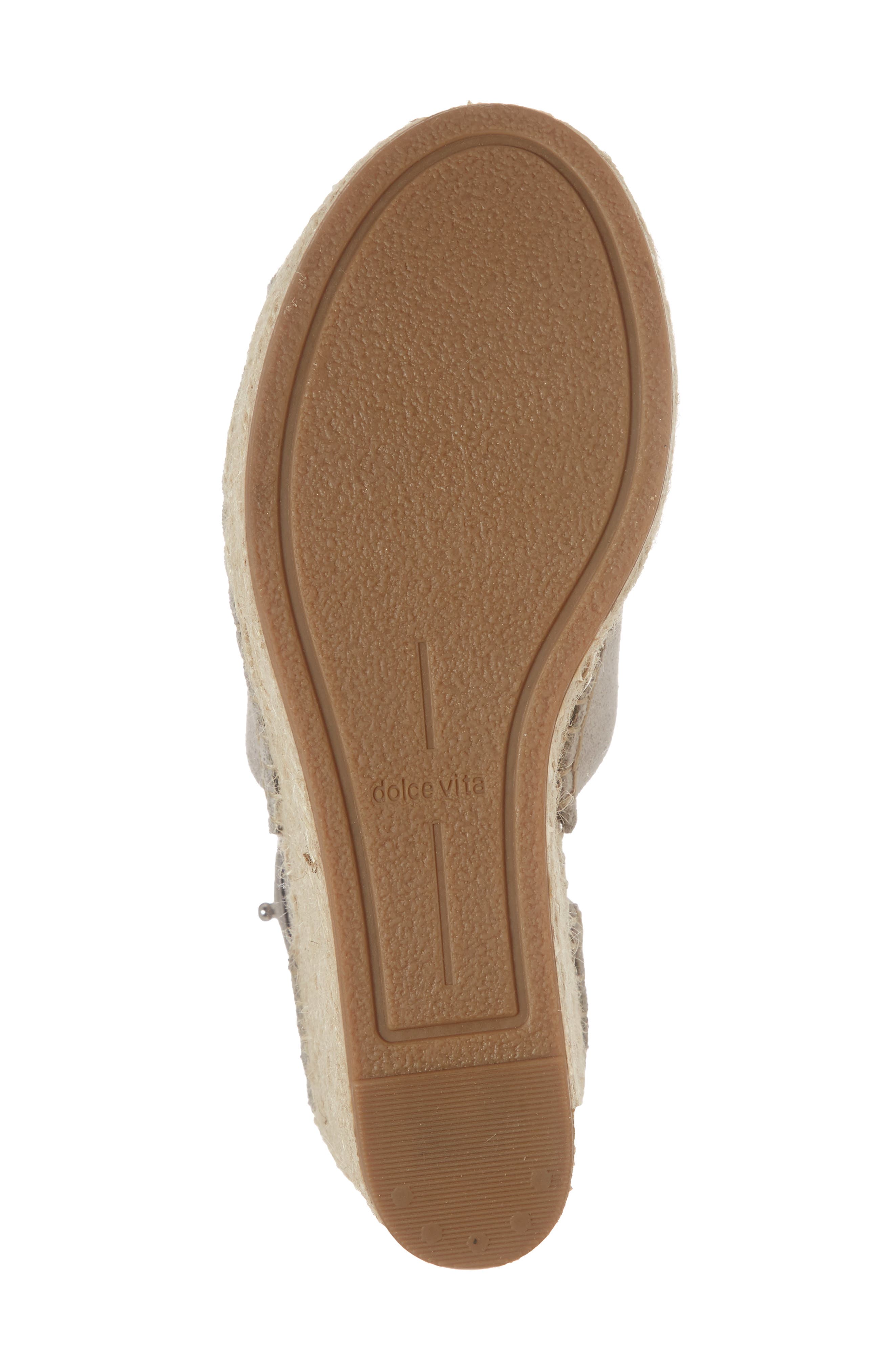 Dolce Vita Straw Wedge Espadrille Sandal, Alternate, color, 