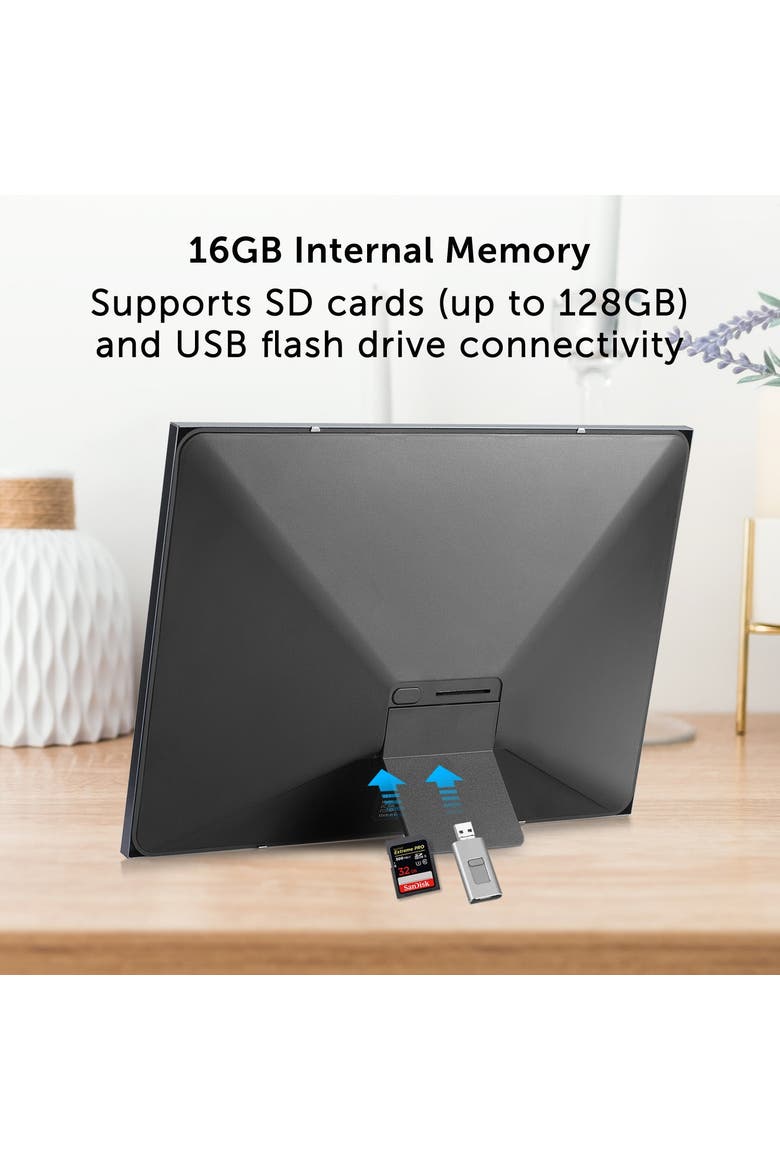 10.1" WiFi Digital Photo Frame, Alternate, color, Titanium Black