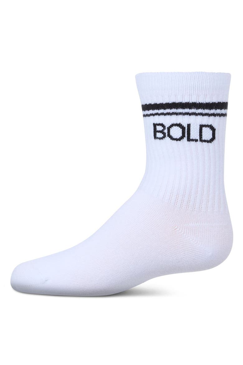 INSPO Athletic Crew Socks, Main, color, White