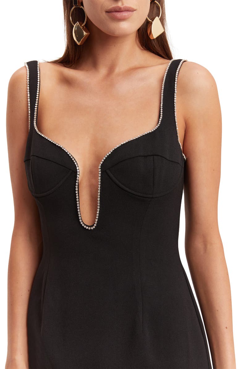 Bardot Brooklyn Diamonte Midi Dress, Alternate, color, 