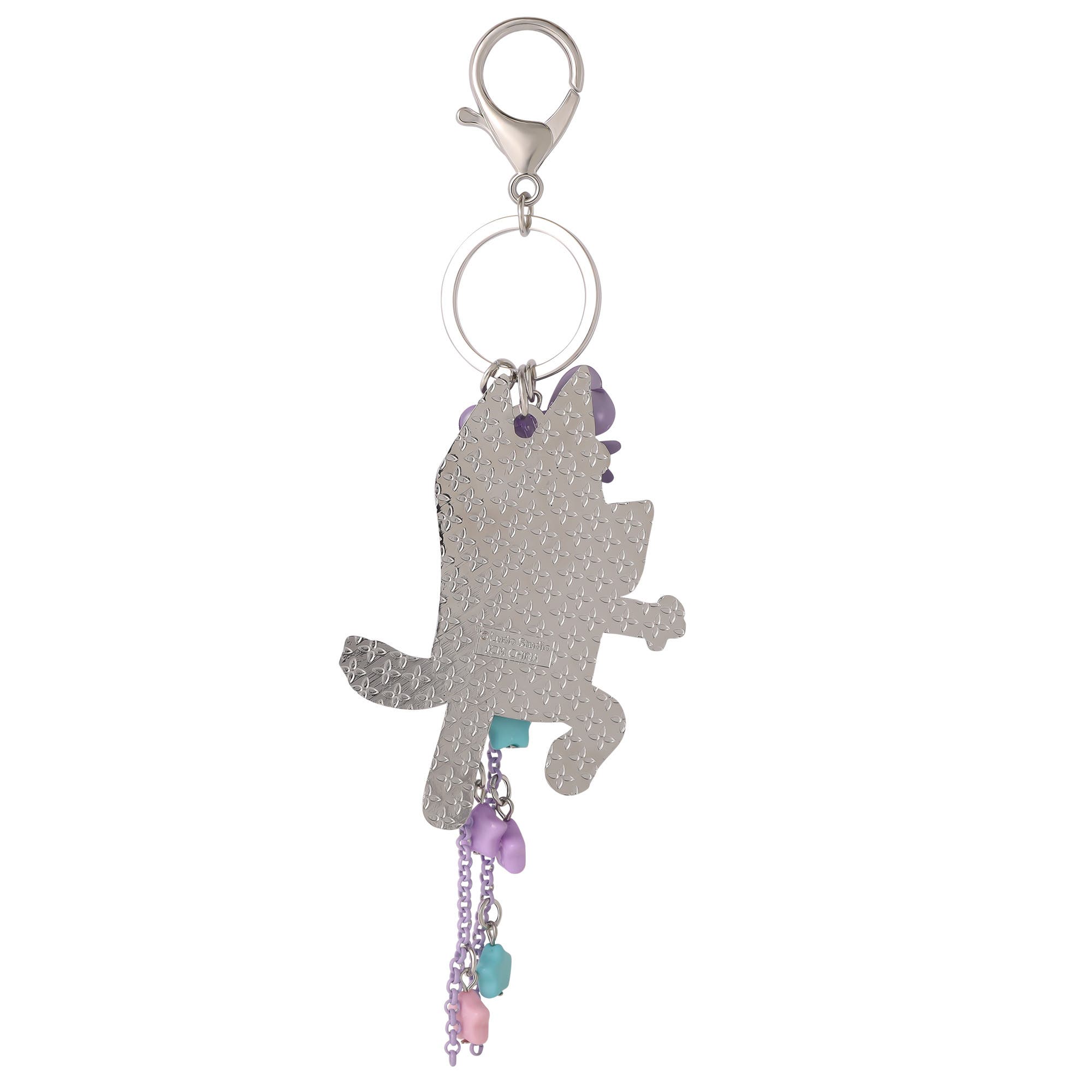 BLUEY Bag Charms with Lobster Clip, Liquid and Pave Crystals Charm Keychains, Alternate, color, Blue