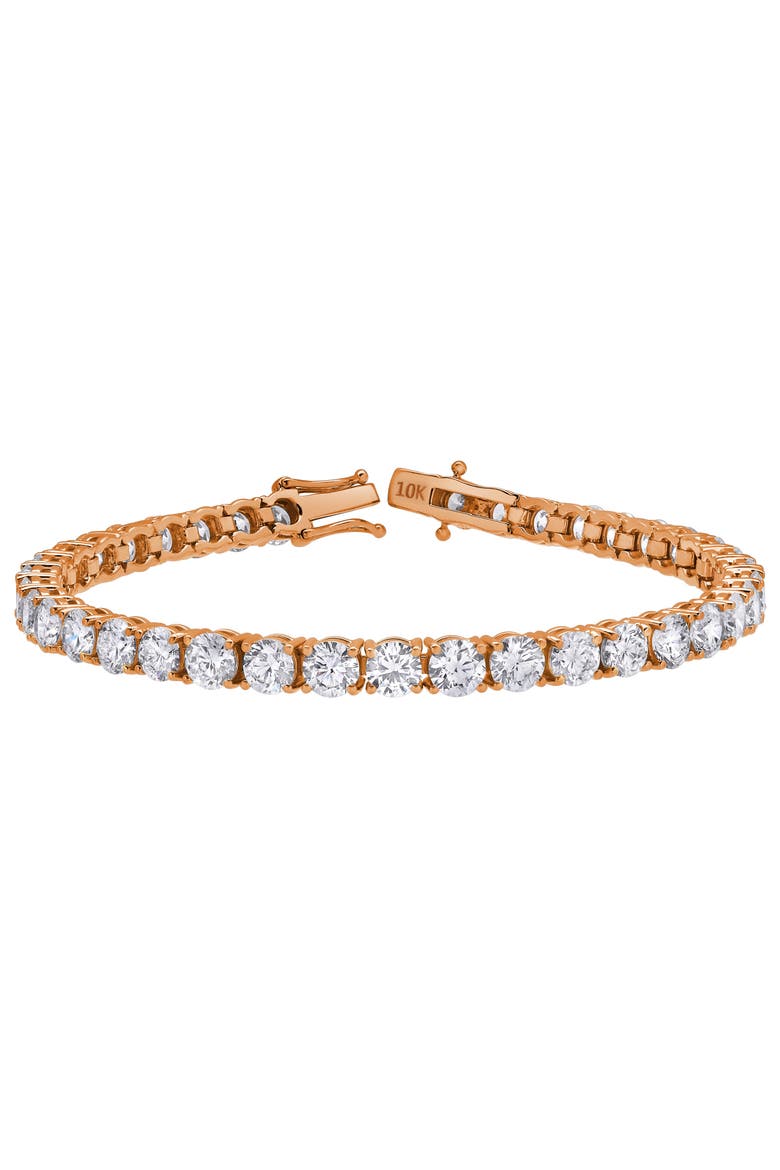 15Luv 10K Gold Lab Grown Diamond Tennis Bracelets - 18.9 Carats, Main, color, 10K Rose Gold