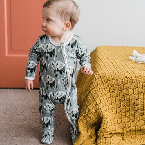 Milkbarn Organic Cotton Zipper Footed Romper