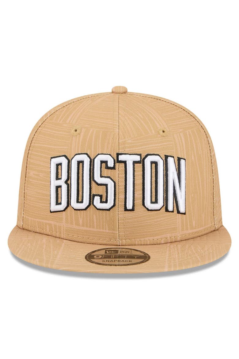 Men's New Era Gold Boston Celtics 2025/26 City Edition Alternate 9FIFTY Snapback Hat, Alternate, color, Gold