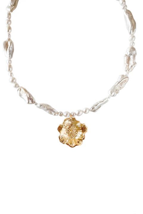 Poppy Pearl Necklace