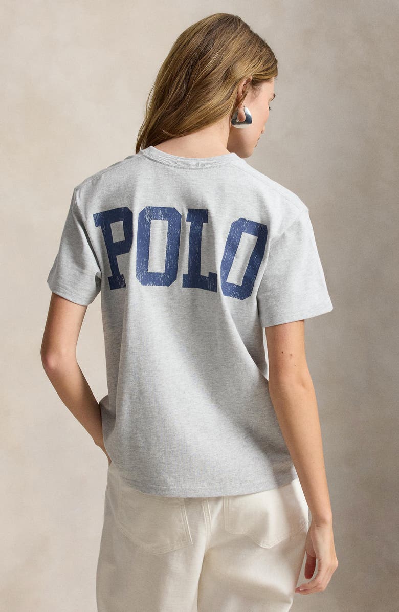 Polo Ralph Lauren Logo Detail Cotton T-Shirt, Alternate, color, Grey Ash Heather