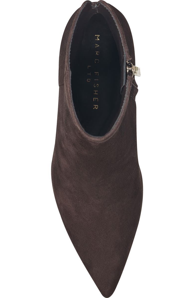 Marc Fisher LTD Mavey Pointed Toe Bootie, Alternate, color, Dark Brown