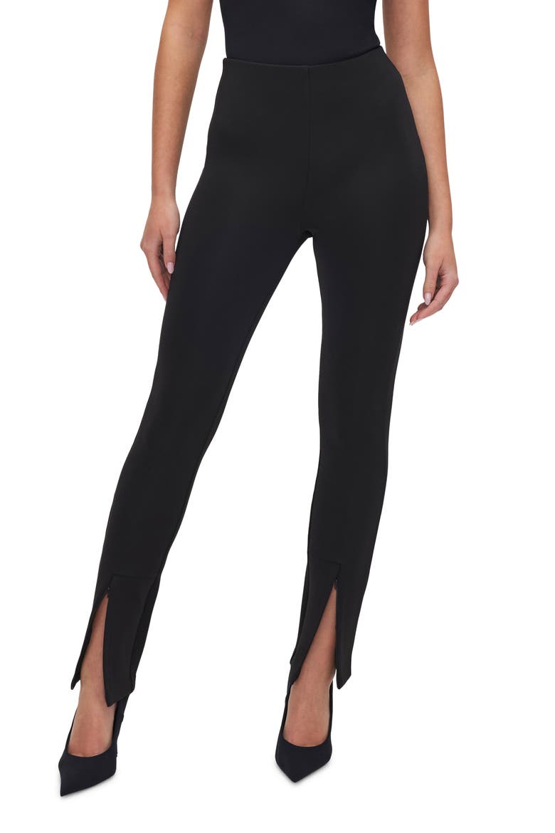 Sculpt Slim Fit Pull-On Pants, Main, color, BLACK001
