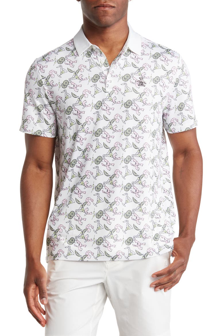Shrimp Cocktail Polo, Main, color, BRIGHT WHITE