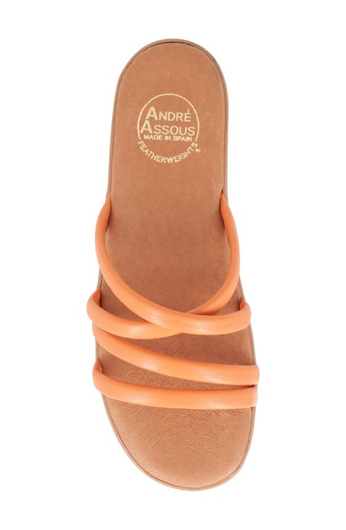 Andre Assous André Assous Pheonix Featherweights™ Slide Sandal In Red Orange