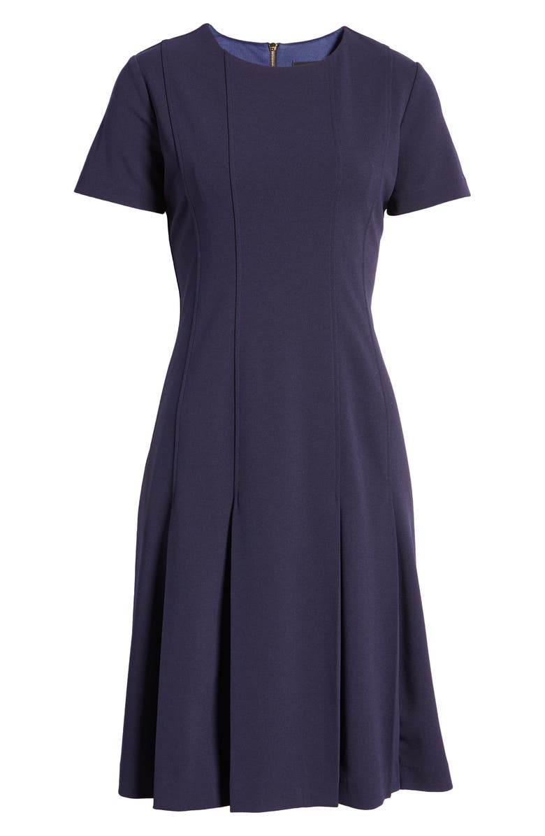 Tahari ASL Fit & Flare Stretch Crepe Dress, Alternate, color,