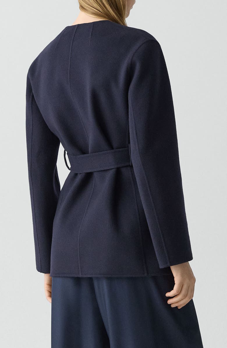 Theory Wool & Cashmere Wrap Jacket, Alternate, color, New Navy