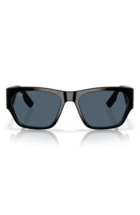 Suenos 57mm Polarized Rectangular Sunglasses