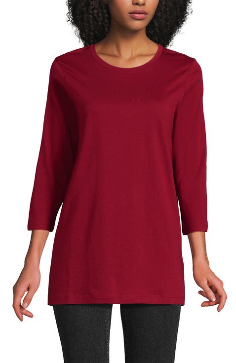 3/4 Sleeve Cotton Supima Tunic