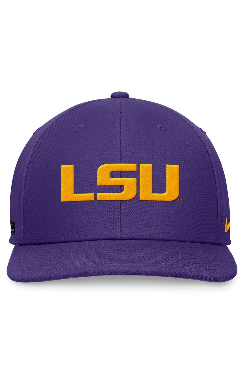 Nike Men's Nike Purple LSU Tigers On-Field Pro Bill Snapback Hat, Alternate, color, 