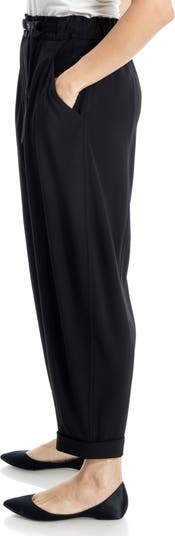 Easy Twill Belted Barrel Pants