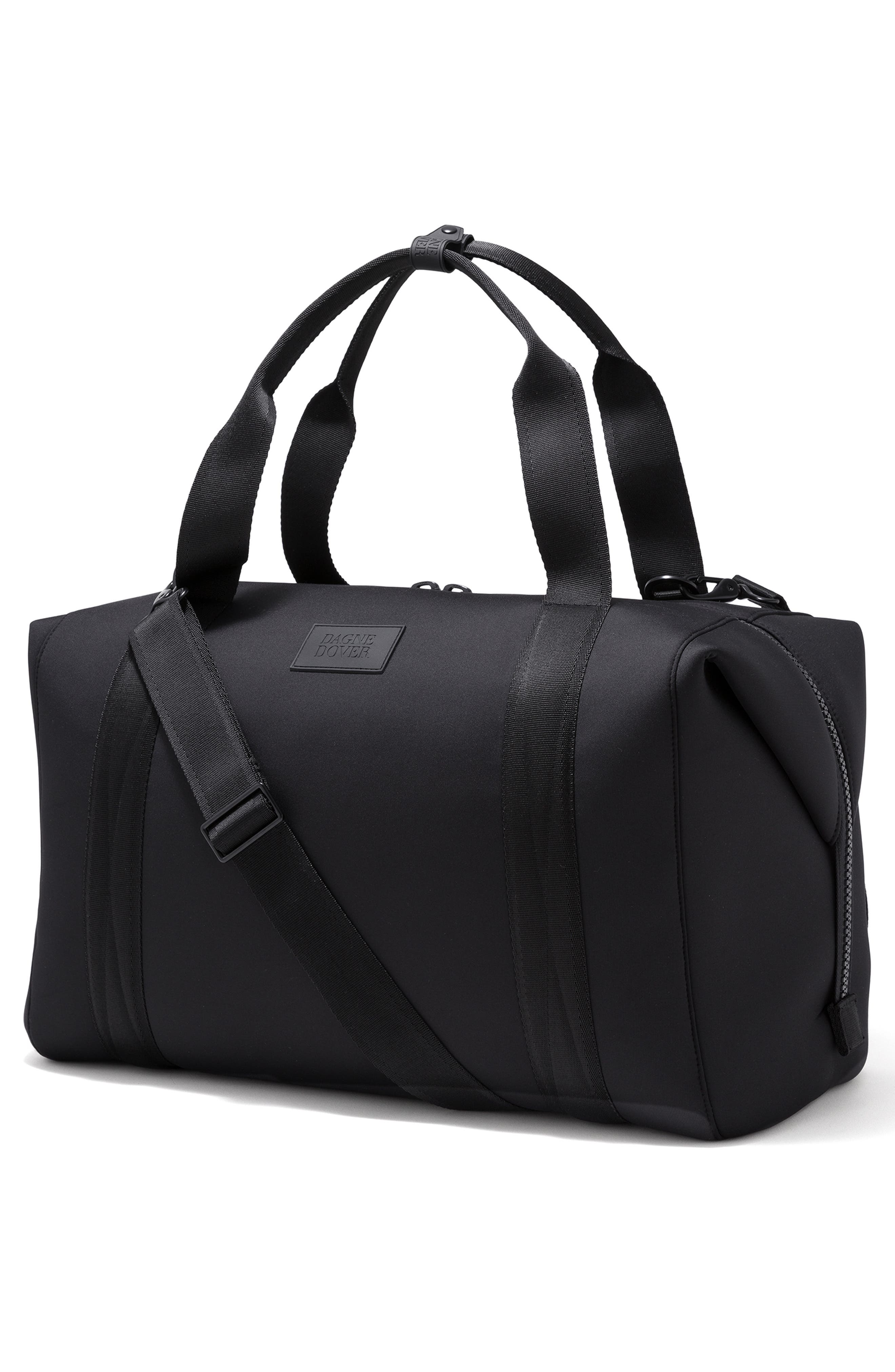 Dagne Dover Landon Extra Large Neoprene Carryall, Alternate, color, Onyx