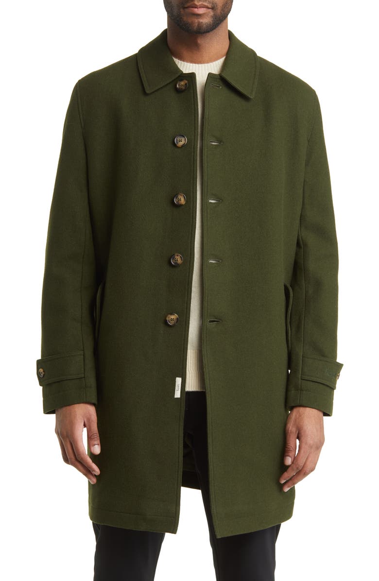 FORET Shelter Wool Blend Overcoat, Main, color, 