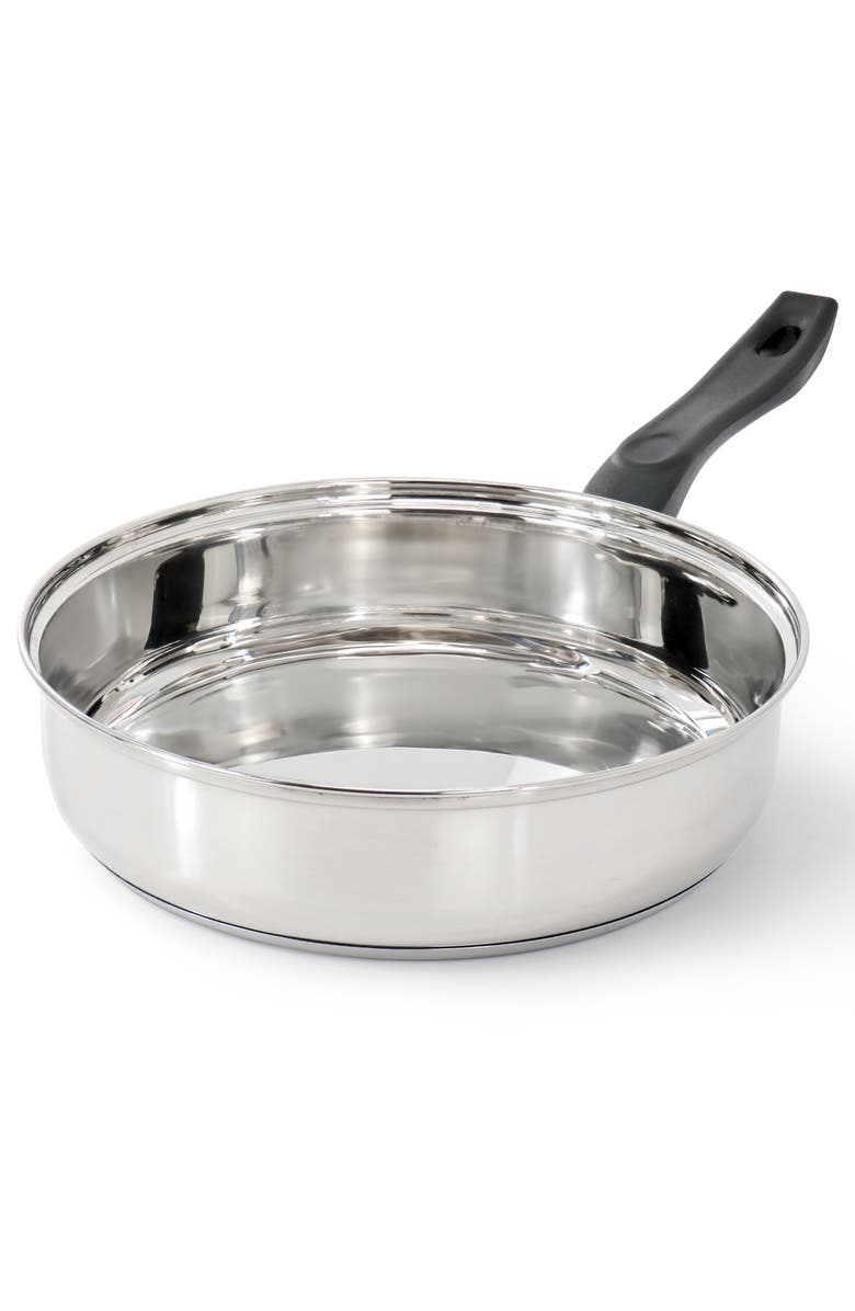 OSTER Rametto 5 Piece Belly Shaped Stainless Steel Cookware Set, Alternate, color, Silver