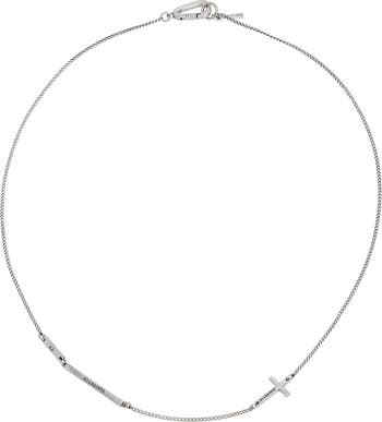 Beaded Cross Pendant Necklace