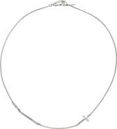 AllSaints Men's Cross Station Necklace