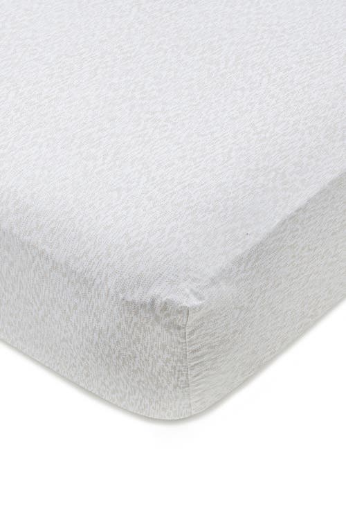 Domani Home Print Portable Crib Sheet In Hazy