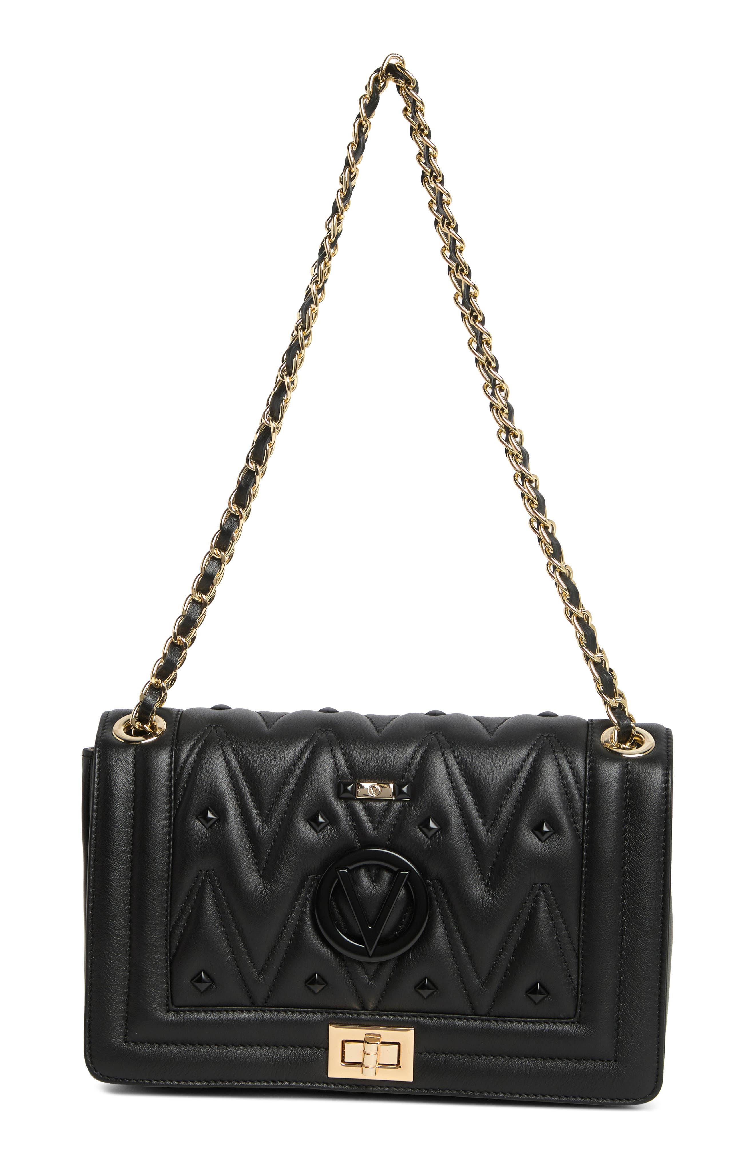 VALENTINO BY MARIO VALENTINO Alice Diamond Leather Shoulder Bag, Main, color, 