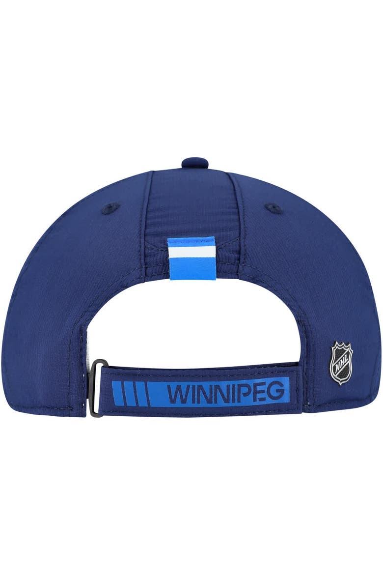 Men's Fanatics  Navy Winnipeg Jets Authentic Pro Rink Adjustable Hat, Alternate, color, Navy