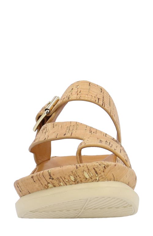 L'amour Des Pieds Alanza Toe Loop Sandal In Natural/gold