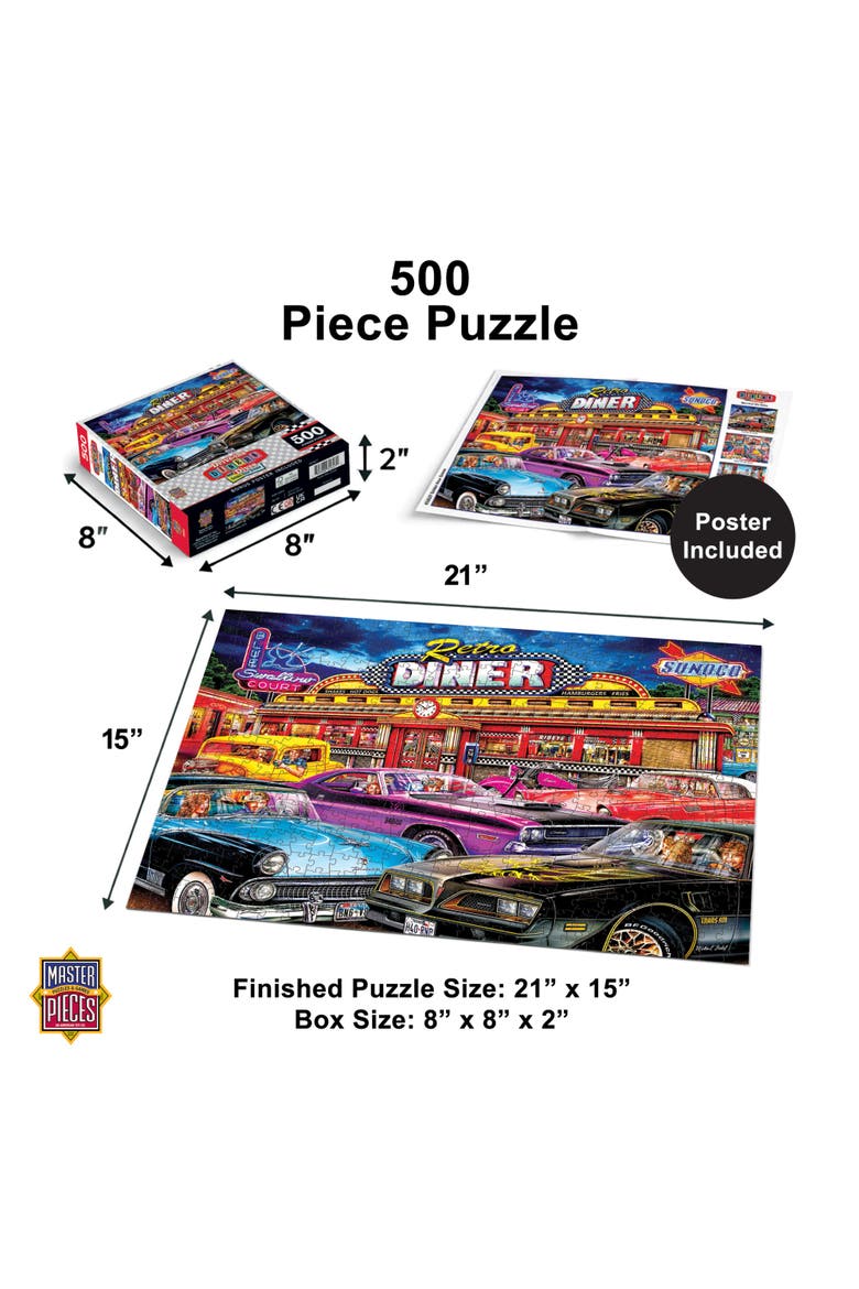 Golden Hour Grease 500 Piece Puzzle, Alternate, color, Multicolor