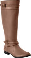 Comfortview The Janis Tall Wide Calf Leather Boot