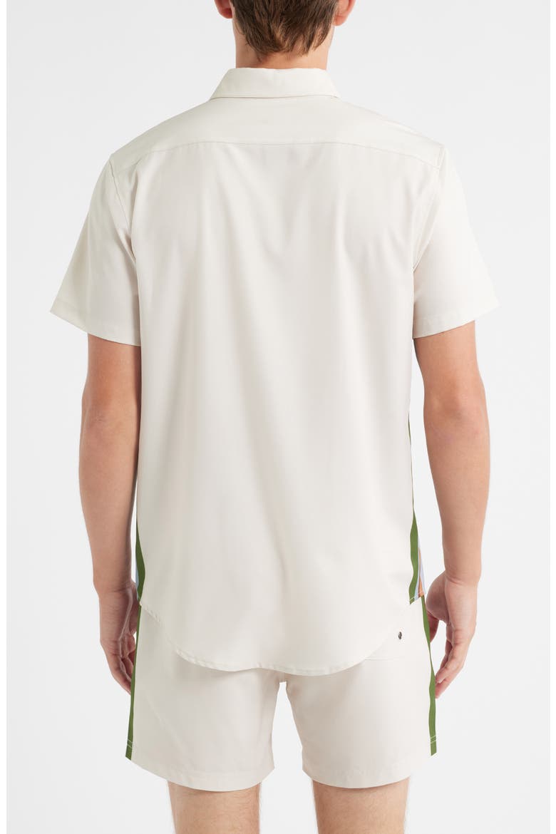 Rayas Weekend Button-Up Shirt, Alternate, color, BEIGE