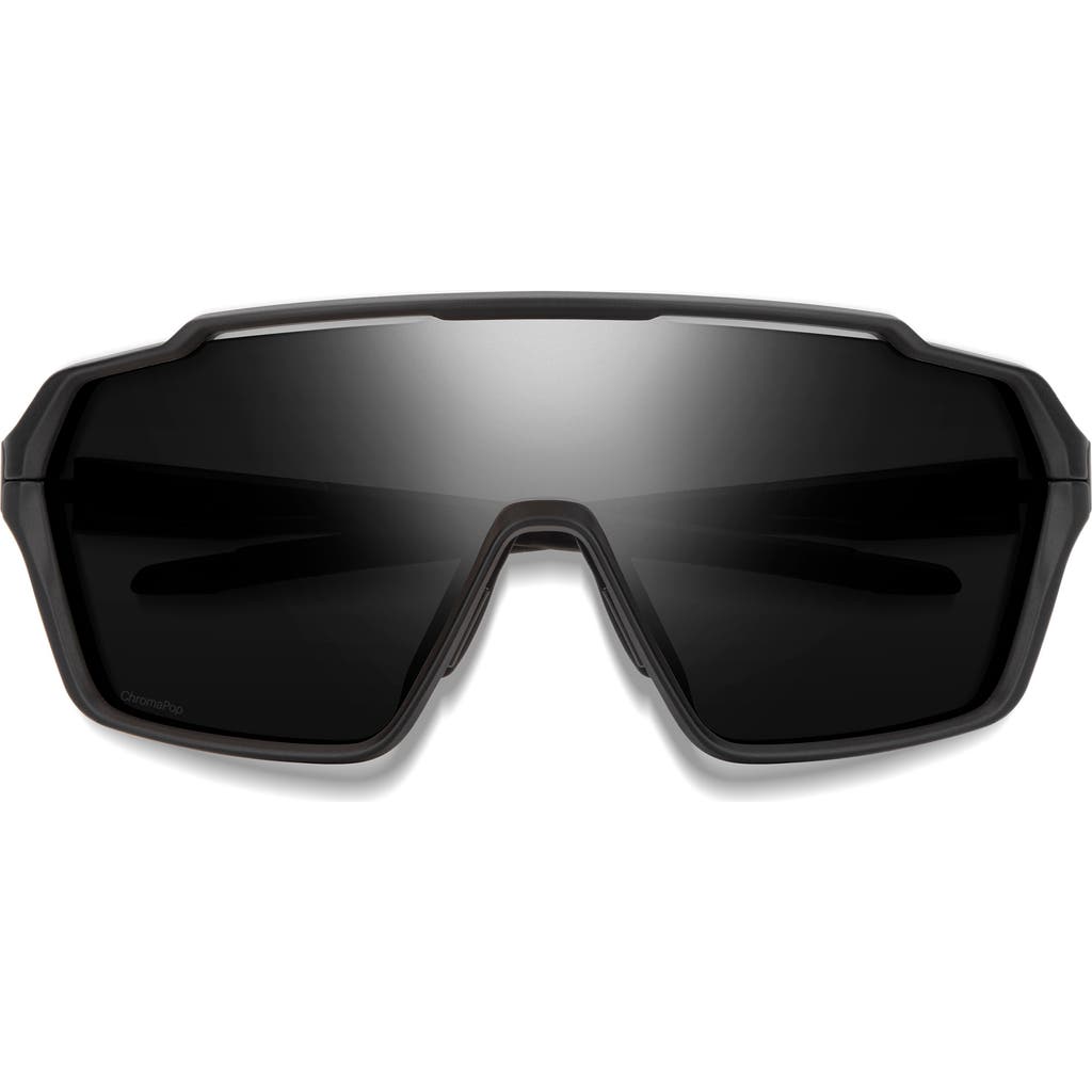 Smith Shift Mag™ 143mm Shield Sunglasses In Matte Black/chromapop Black