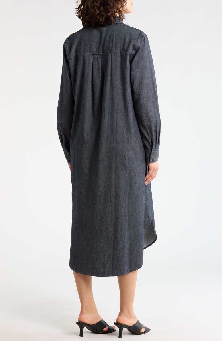 Eileen Fisher Long Sleeve Organic Cotton Shirtdress, Alternate, color,