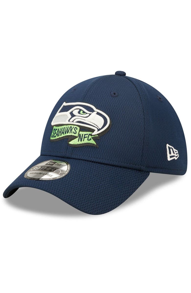 New Era Men's New Era College Navy Seattle Seahawks 2022 Sideline 39THIRTY Coaches Flex Hat, Alternate, color,