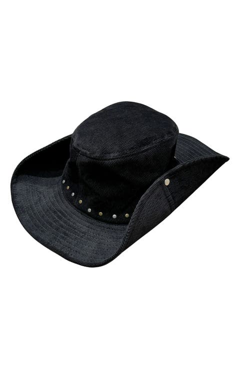 Corduroy Packable Cowboy Hat
