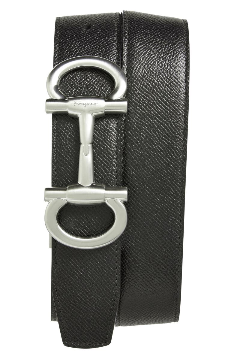 FERRAGAMO Salvatore Ferragamo 'Parigi' Reversible Leather Belt, Alternate, color, 